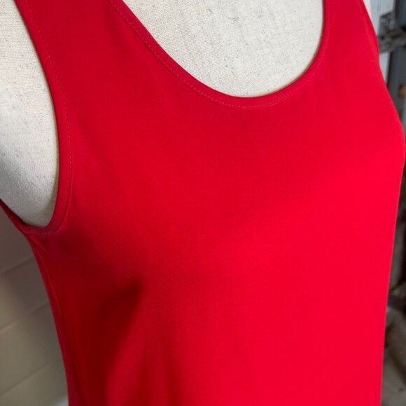 Express Semi Sheer Tunic - Red - Picture 3 of 4